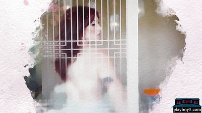 Saucy Cougar In Lingerie Stockings Strips