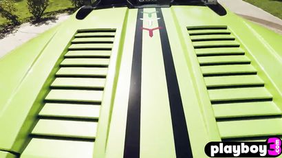 Desirable Babes Looks Amazing With Lambo