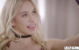 Two Delightful Teenage Babes Share One Big Dick