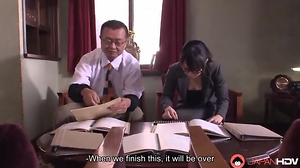 Chinese Office Gal Nana Kunimi Bj’s Pinkish Cigar In The Office,uncensored.