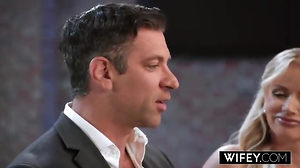 WIFEY Bride Danielle Renae Gets Opened Up Out In 5 ENORMOUS DARK HUED FUCK STICK Group Drill While Husband Sees