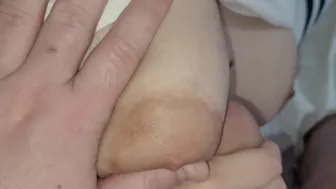 I Play And Spit On My StepSister’s Boobs When She Was Phone Talking —  Accidental Cum On Her Tits!