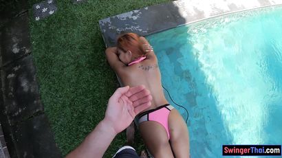 Big Bum Thai GF Outdoor Massage And Shag