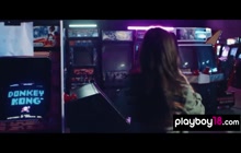 Gamer Teen Sarah Royce Lured Into Lesbian Sex By Busty Frankie Christine