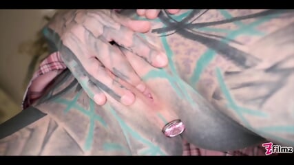 Nerdy Tattoo Teen In Glasses Pov Rough Anal Fuck