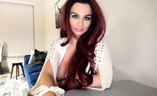 Great Big Boobs On Masturbating Redhead