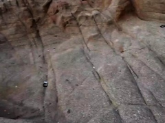 Anal On The Rocks With Stranger. Creampie. Public Sex