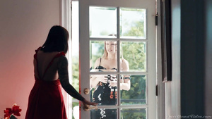 Britney And Ivy   Busty Lesbian Sharing Anal Toy In 1080p Quality