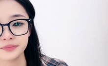 Lewd Amateur Brunette Teen Meg Davis Webcam Masturbation