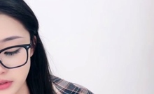 Lewd Amateur Brunette Teen Meg Davis Webcam Masturbation