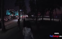 Petite Asian Girlfriend Jerking Off And Guy Enjoyed Handjob By Hot Teen