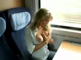 Gorgeous Babe Has Bathroom Sex On The Train