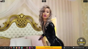 Latex And Pink High Heels Are Her Favourite Things