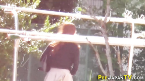 Squatting Japanese Babes