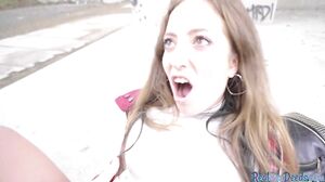 Pickedup Euro Babe Fucked Outdoors In Erotic Couple