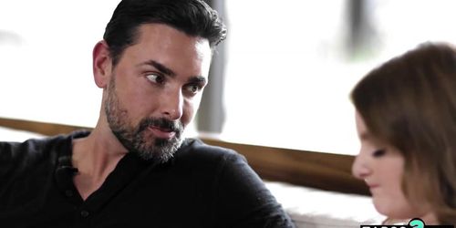 Stepdad Cheers Up Chubby Teen Stepdaughter Eliza Eves On Valentines Day