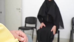 Arab MILF Couldn’t Take Her Eyes Off My Dick When I Was Jerking Off In A Public Place