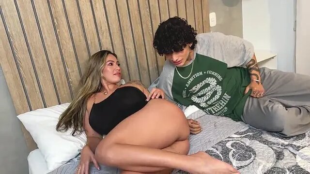 Shameless Busty Milf Fucks Her Boyfriend Right Under Her Husband′s Nose   Unexpected Ending