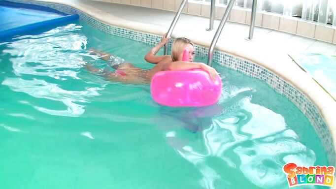 Playing With The Pink Sybian In The Water