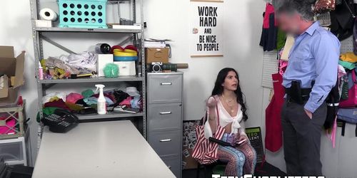 Guard Bella Rolland Eats Angel Gostosa While Male Guard Fucks Her