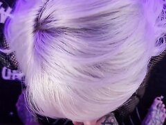 Goth Girl Handjob And Blowjob