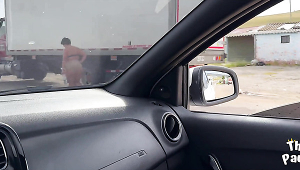 Chubby Latina PAWG Gets Fucked & Creampied By A Stranger Right In The Car