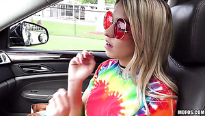 Sexy Babe With Nice Juicy Ass Is Bent Over And Fucked Doggy In The Car