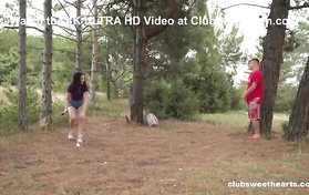 Naughty Teen Couple Having Hardcore Sex On Picnic