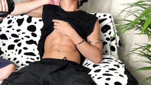 Handsome Latino Boy With Huge Cock Handjob