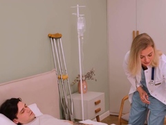 Filthy Nurse Lets Patient Cum Inside Her Tight Pussy   XXX!