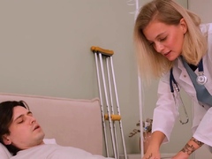 Filthy Nurse Lets Patient Cum Inside Her Tight Pussy   XXX!