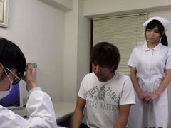 Japanese Nurse Getting Her Pussy Eaten