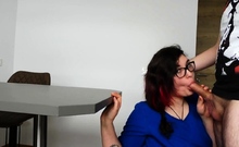 Teen Role Playing As Nerdy Nurse Gets Rough Throat Fuck And