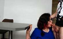 Teen Role Playing As Nerdy Nurse Gets Rough Throat Fuck And