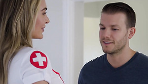 Blazing Busty Nurse Gives Raging Fuck To Patient In Public Room