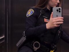 Hot Officer Fart In An Elevator