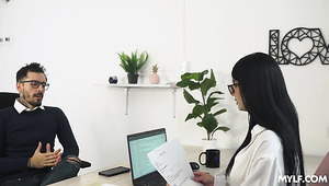 Big Tits Brunette Gets Fucked In Fthe Office By Her Boss