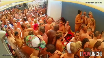 Hot Adult Party Naked People Chilling Near A Pool