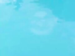 Horny Girl Masturbating Near Public Pool