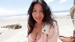 Cami Strella   Step Sister In Law Took Me To A Nude Beach Public Fuck