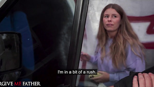 Scottish Samantha Creampied In Car Fuck For Cash