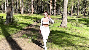 Big Tits Teen Seduced A Stranger In The Woods POV