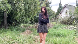 Humble Village Slut Shows The Ropes With Her Pretty Pussy