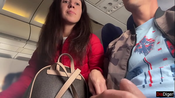 Risky Public Jerking Off On A Plane Full Of People   Public Dick Flashing