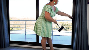 Redhead Russian BBW Pounded By Stepson