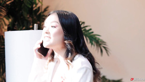A Pretty Asian Woman Enjoys Sex In All Her Holes With Her Neighbor’s Husband And His Friend.